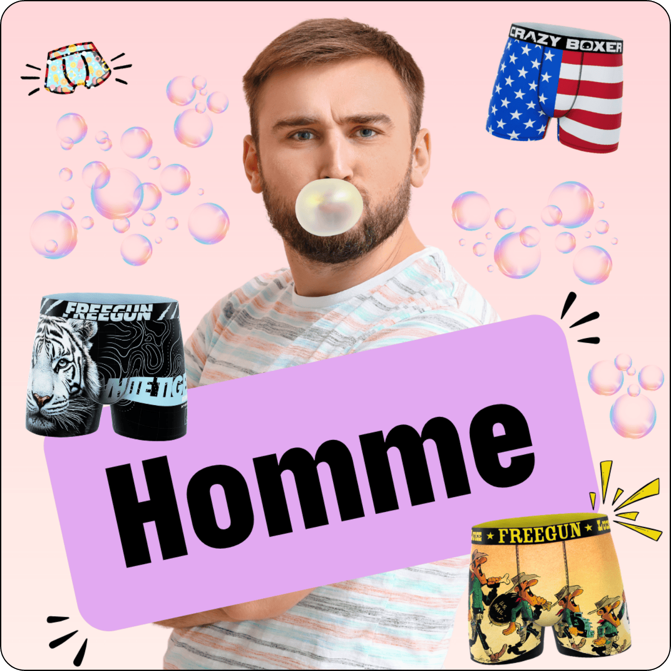 RUBRIQUE HOMME CHEZ BOXER FANTAISIE