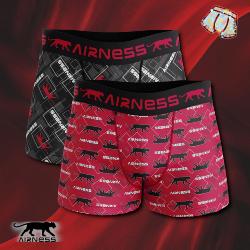 2 Boxers Airness |Motif red & black