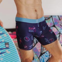  Boxer Wave Hawaii Motif Neon|D3