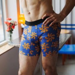  Boxer Wave Hawaii Motif Fleurs|D9